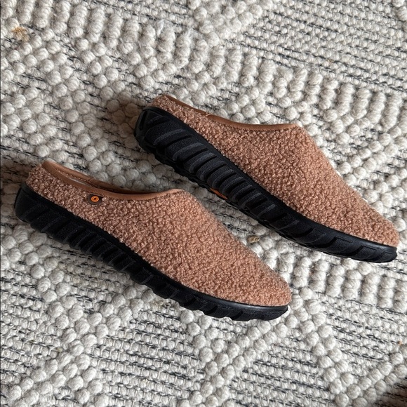 Bogs Snowday II Slipper Teddy Brown Women’s Size 7 | Fleece Slip-On Shoes Mules - Picture 8 of 10